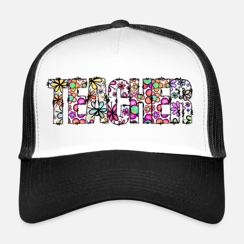 Floraison florale de l’alphabet Casquette trucker 