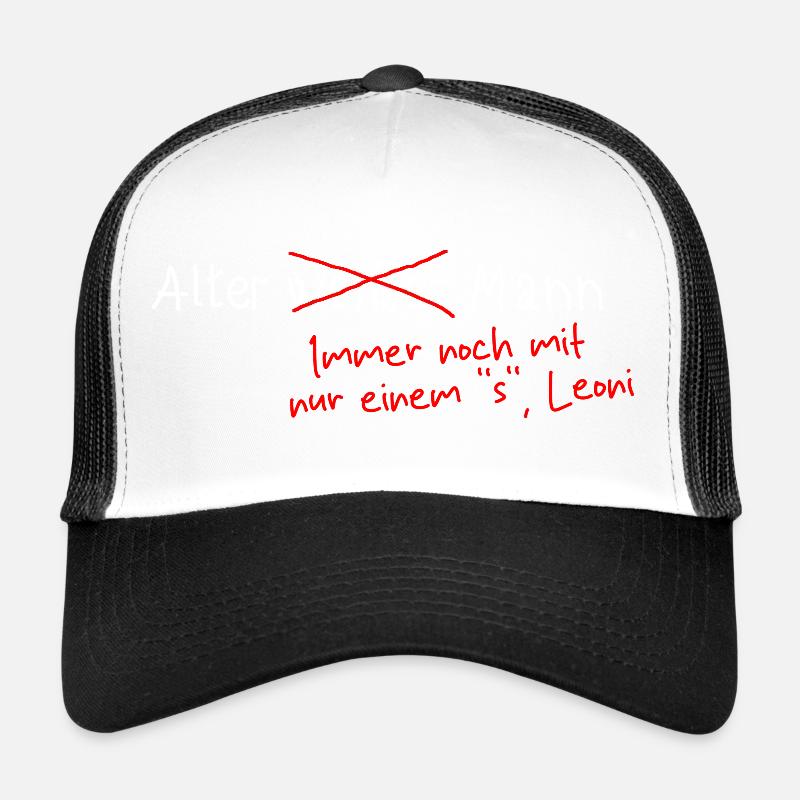 Alter weiser Mann - Trucker Cap - Weiß/Schwarz