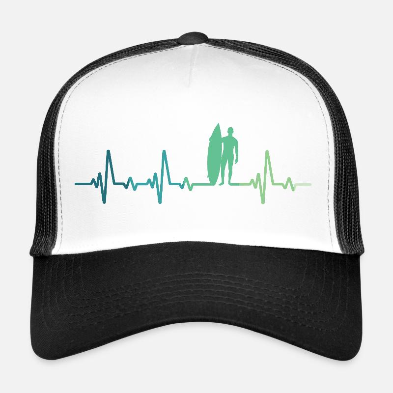 Surf-Herzschlag-Surfer-Geschenk Trucker Cap