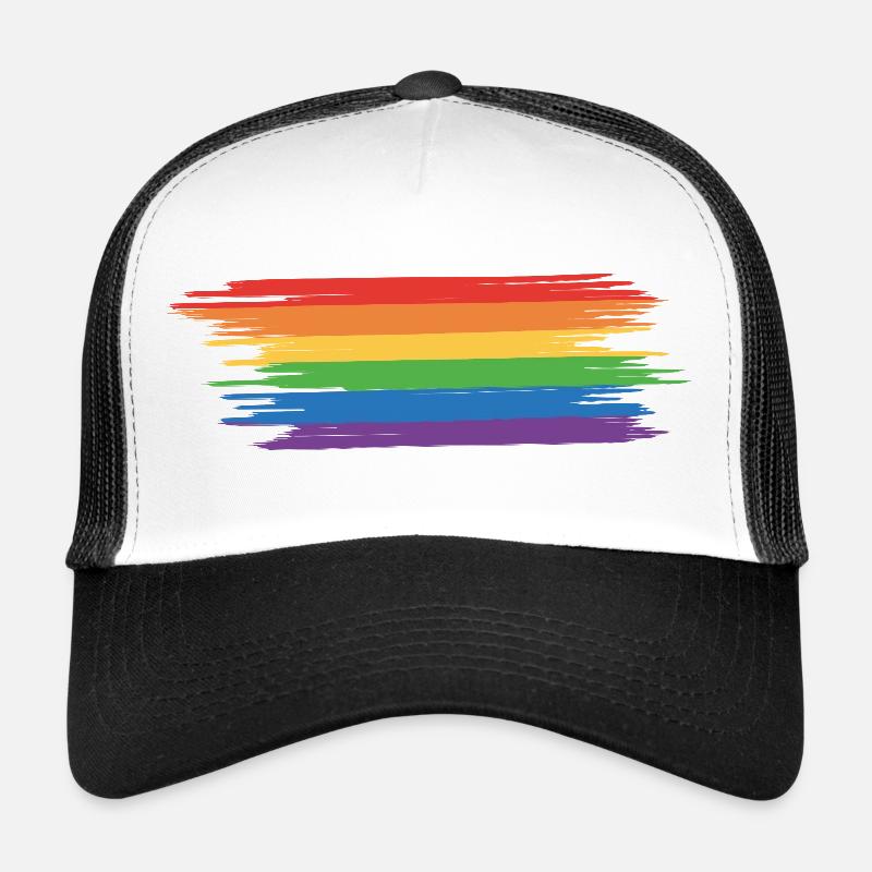 Idée cadeau Rainbow Flag Rainbow Casquette trucker 