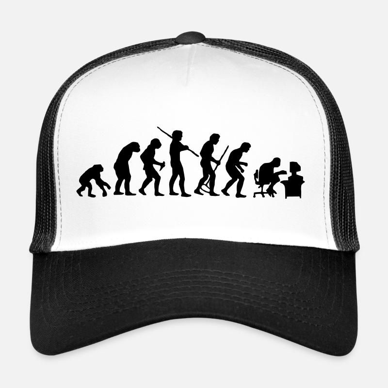 Evolution - Trucker Cap - Weiß/Schwarz