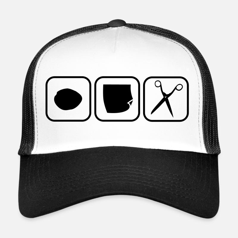 pierre papier ciseaux puits - Rock paper scissors Casquette trucker 