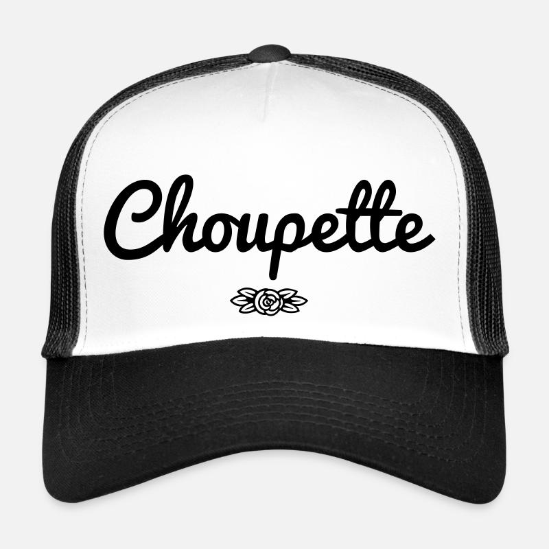 Choupette - Casquette trucker  - blanc/noir