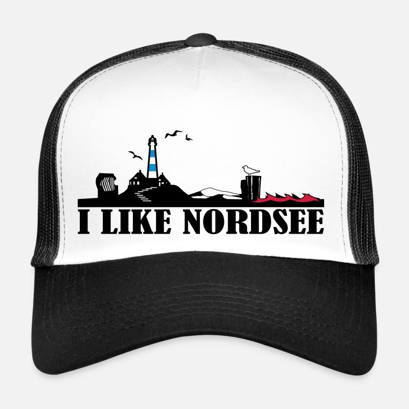 J'aime Silhouette mer du Nord Casquette trucker 