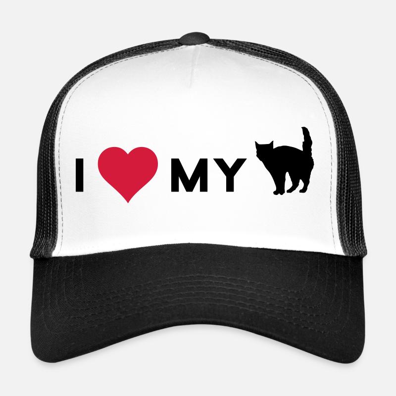 i love my cat Casquette trucker 