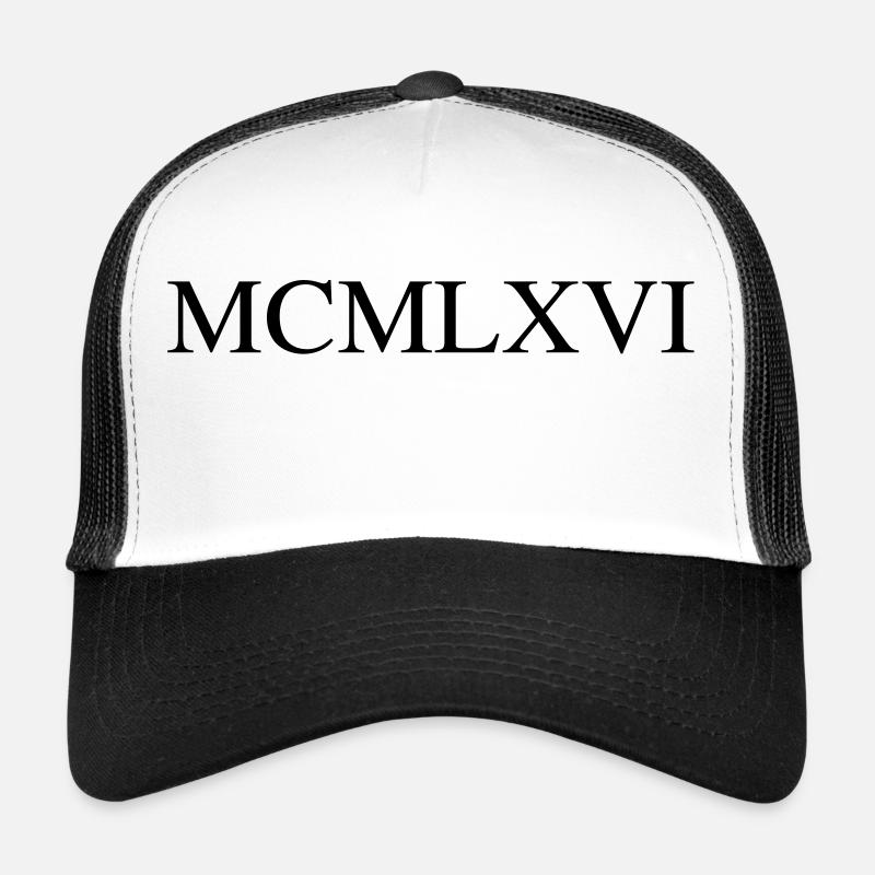 1966 - Trucker Cap - Weiß/Schwarz
