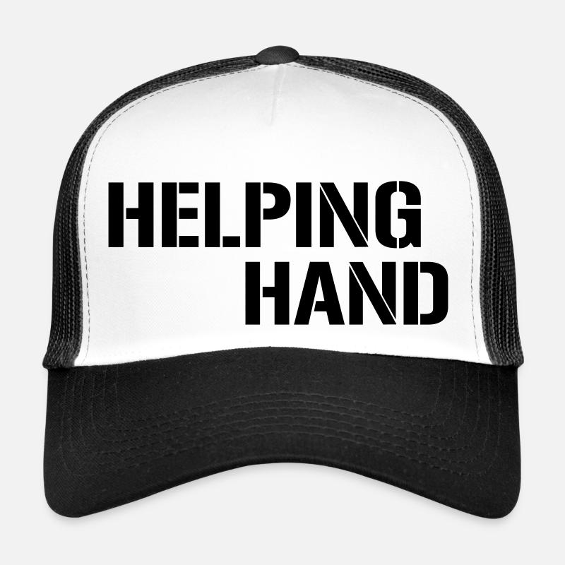 main tendue Casquette trucker 