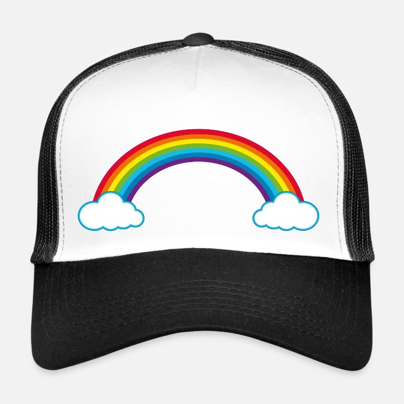 Rainbow Clouds Summer Thunderstorm Happiness in Love Trucker Cap