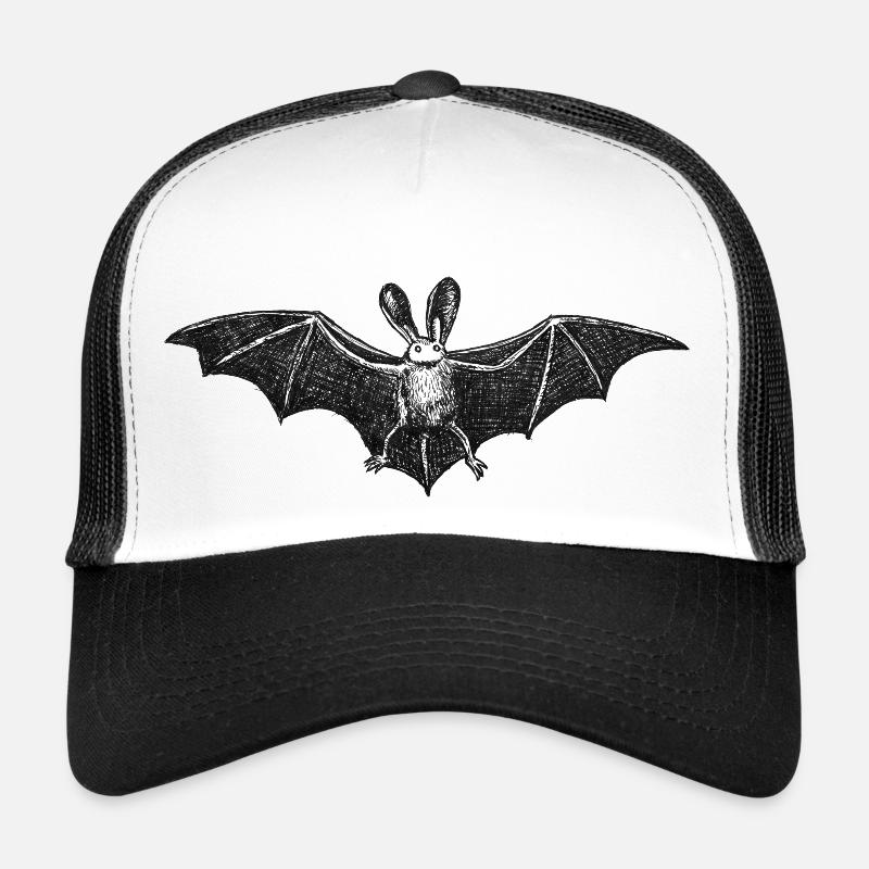 Bat - Trucker Cap - white/black