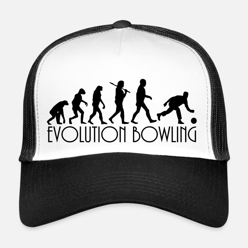 evolution Bowling - Trucker Cap - Weiß/Schwarz