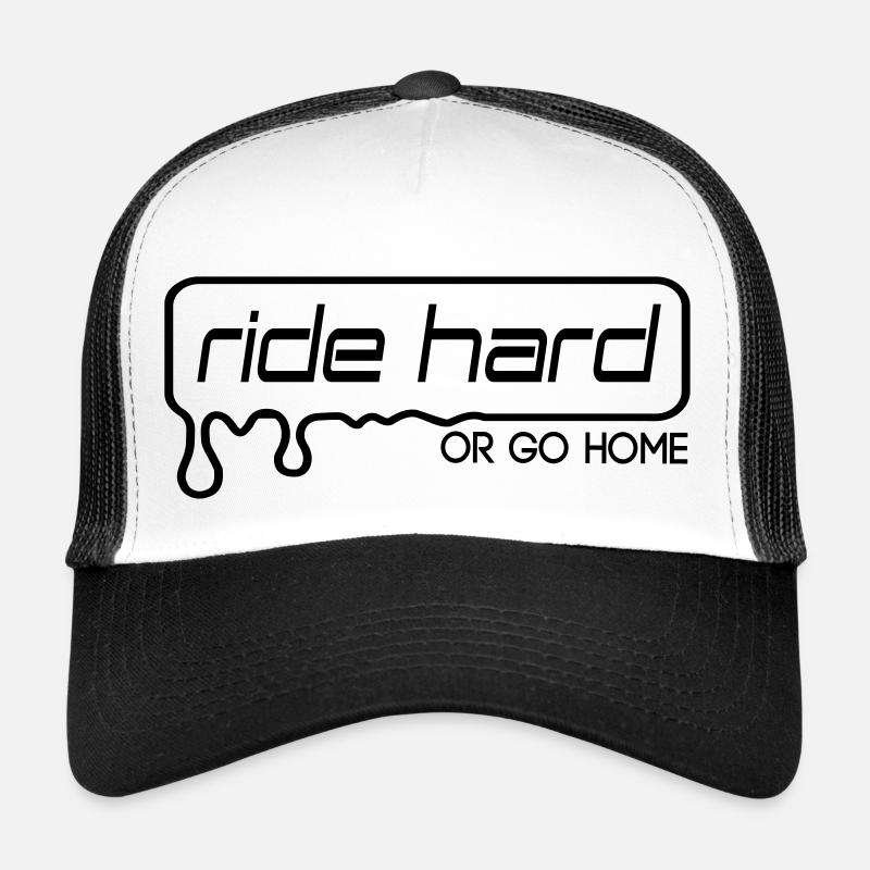 ride hard or go home - Trucker Cap - white/black