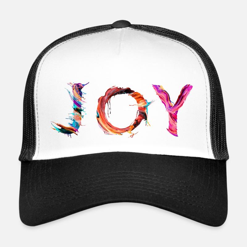 Freude - Trucker Cap - Weiß/Schwarz