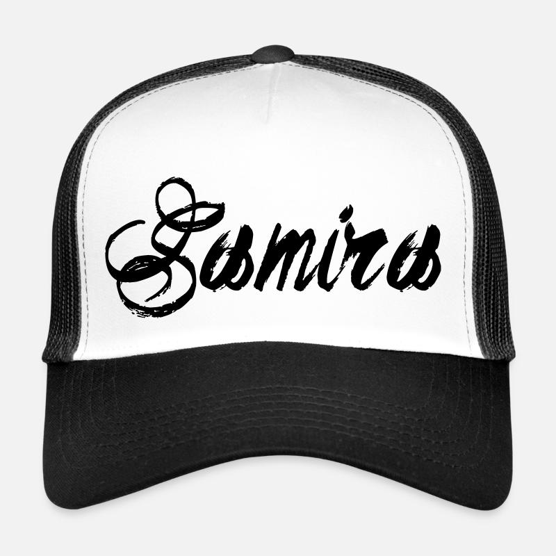 Samira - Casquette trucker - blanc/noir