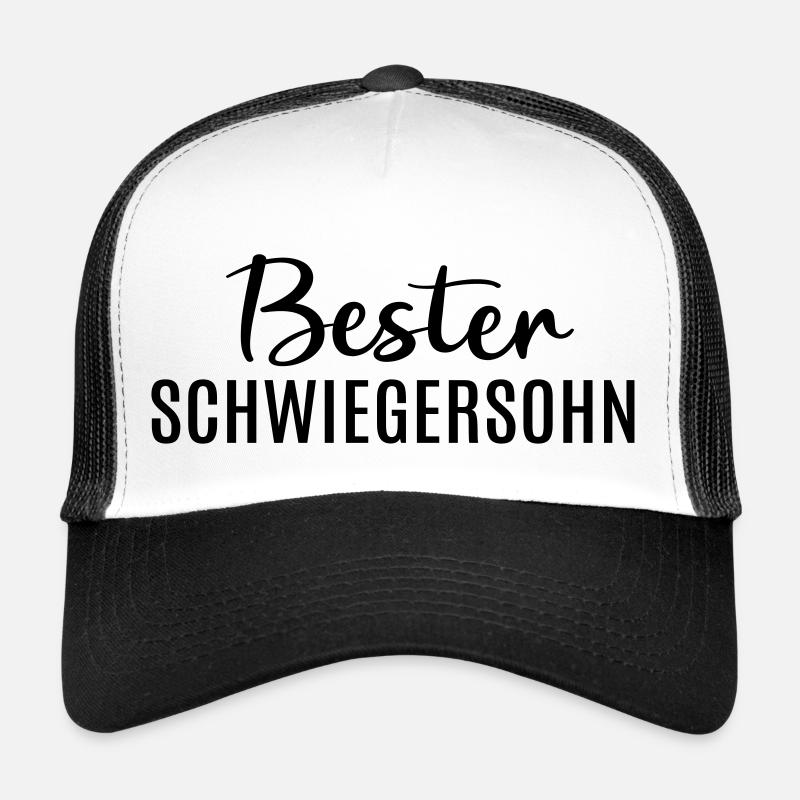Bester Schwiegersohn Geschenkidee Schwiegereltern - Trucker Cap - Weiß/Schwarz