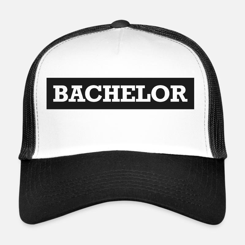 Bachelor - Trucker Cap - Weiß/Schwarz