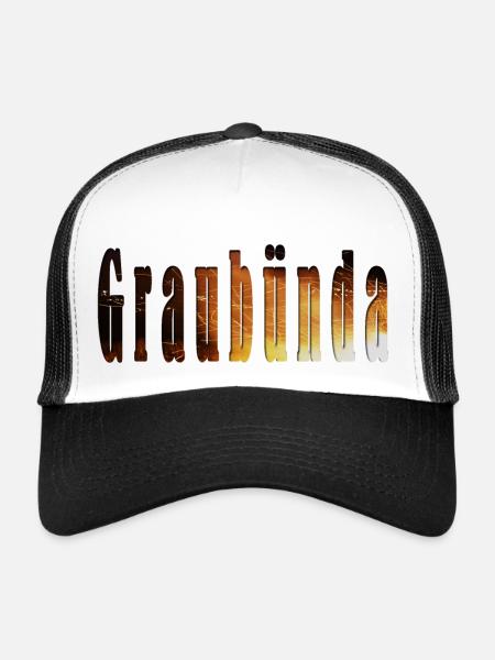 graubünda - Trucker Cap - Weiß/Schwarz