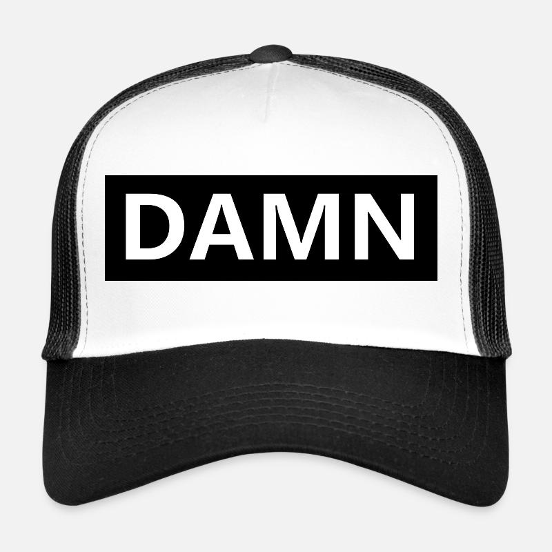 DAMN - Trucker Cap - Weiß/Schwarz