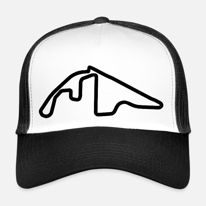 Circuit d’Abu Dhabi - Casquette trucker  - blanc/noir