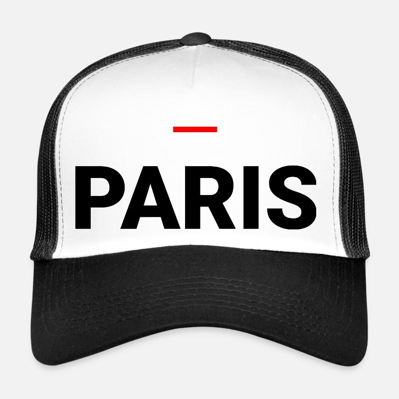 PARIS - Trucker Cap - Weiß/Schwarz