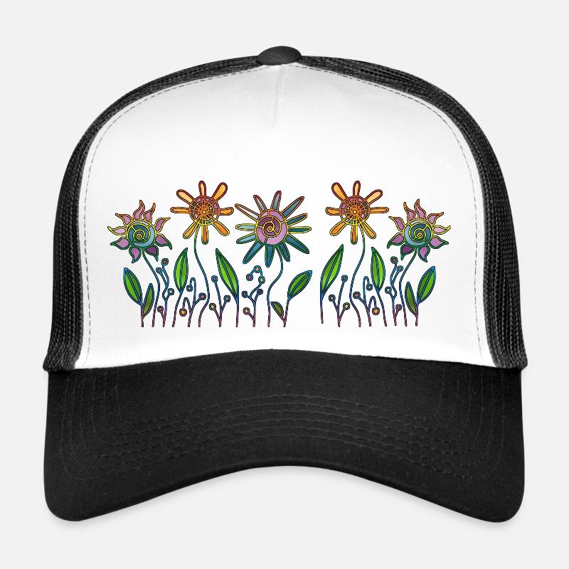 Fleur Casquette trucker 