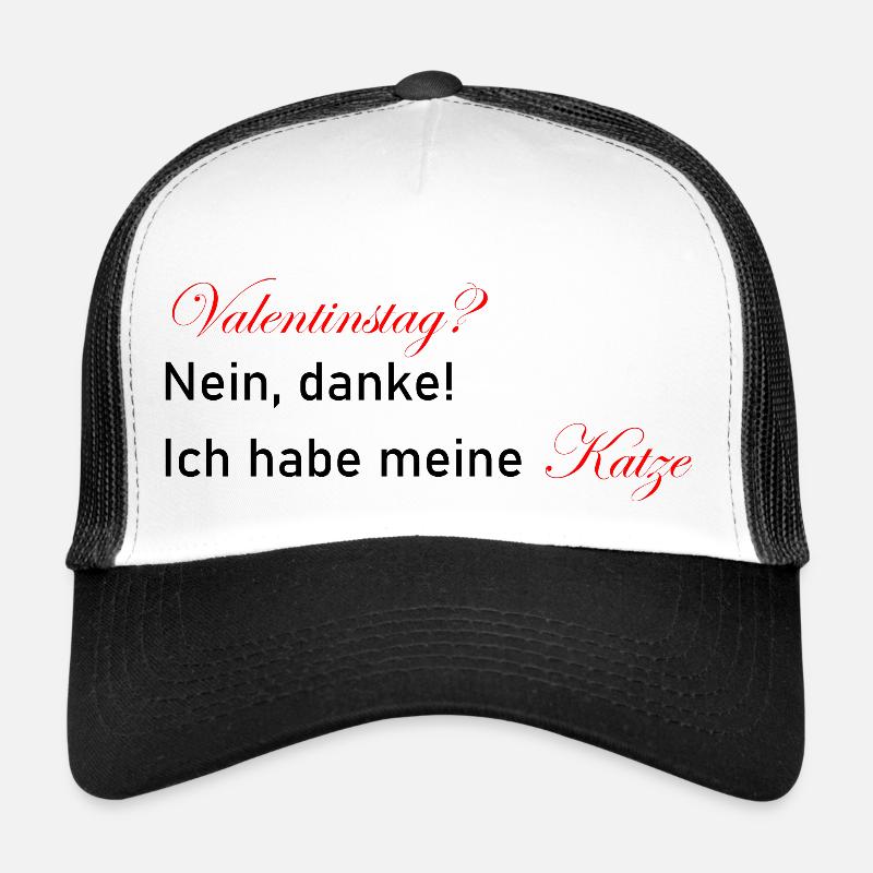 Valentinstag Katze Kätzchen Geschenkidee Geschenk Trucker Cap
