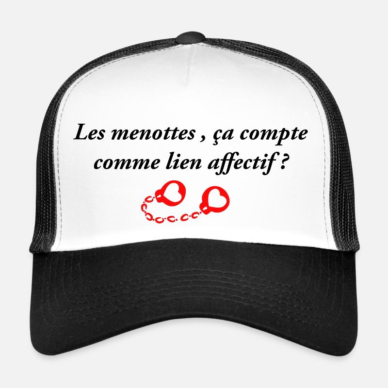 Les menottes ça compte comme lien affectif Casquette trucker 