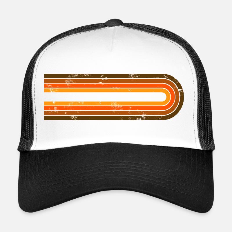 Retro Streifen Trucker Cap