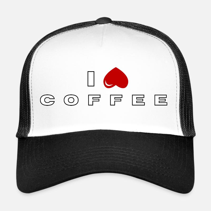 Ich hasse Kaffee - Trucker Cap - Weiß/Schwarz