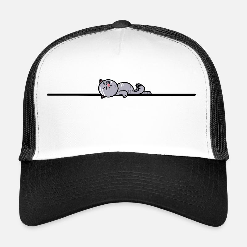 Tired cat Trucker Cap