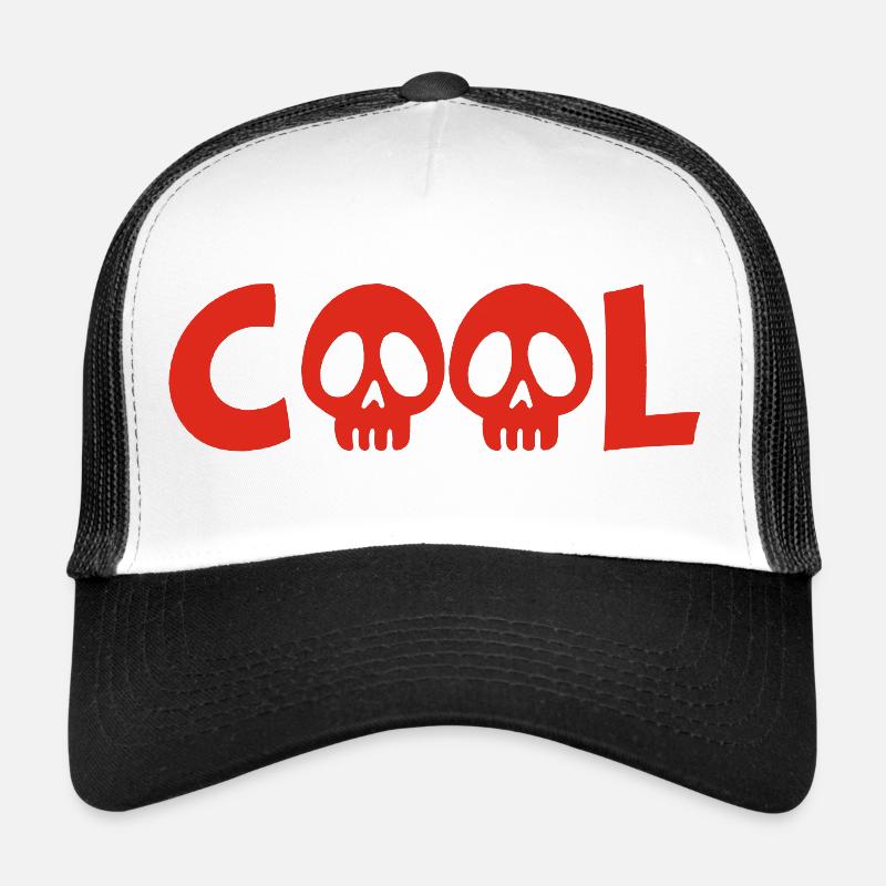 Crâne et cool (rouge) Casquette trucker 