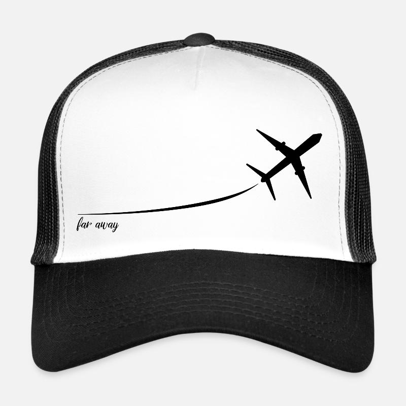 Flieg weit! - Trucker Cap - Weiß/Schwarz