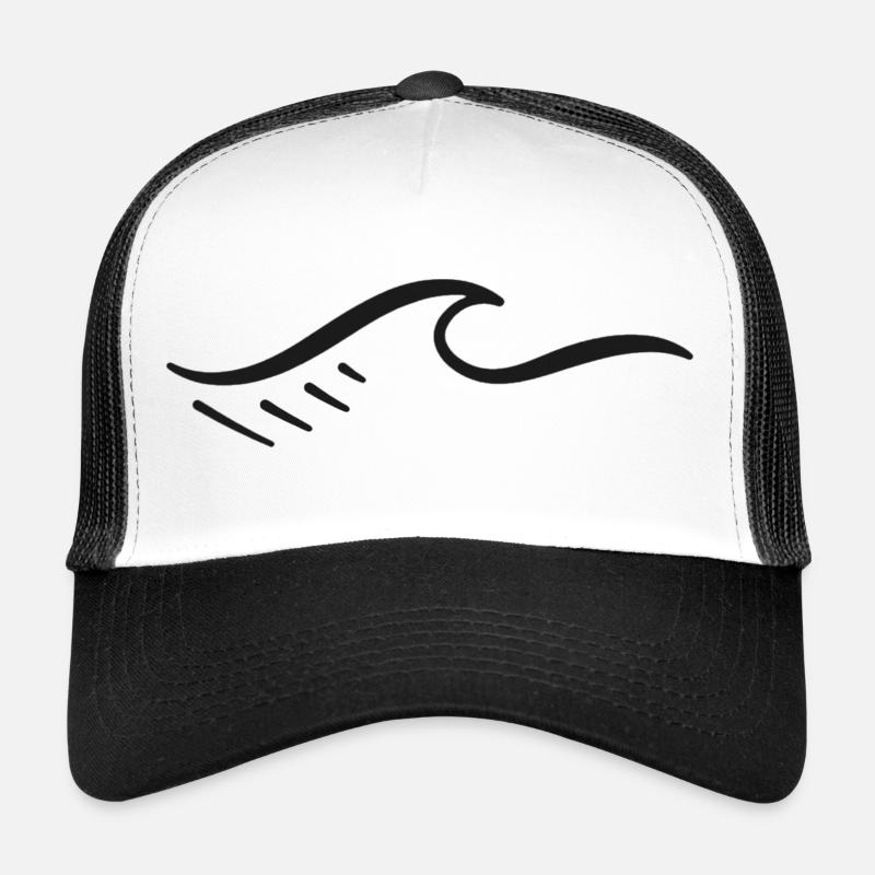 Abstract Geometric Wave Pattern Trucker Cap