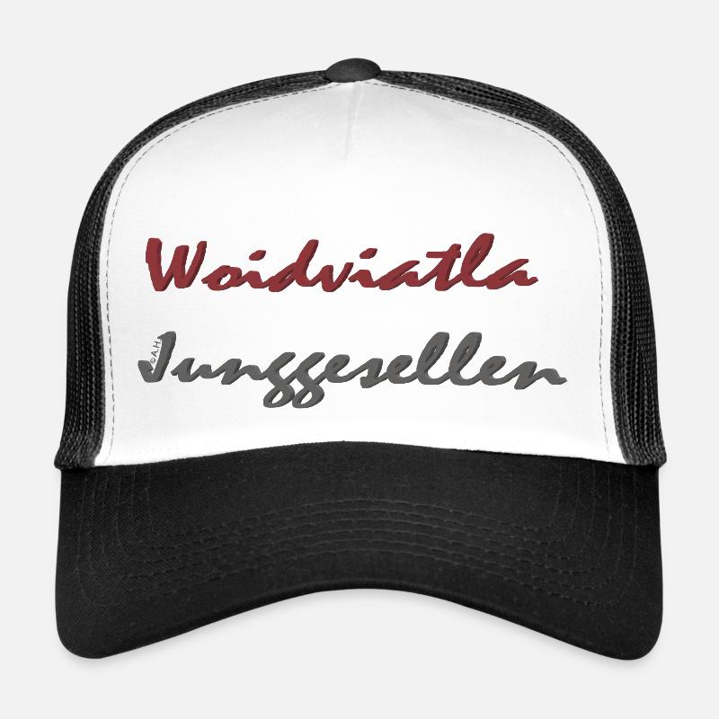 Waldviertler Junggesellen - Trucker Cap - Weiß/Schwarz