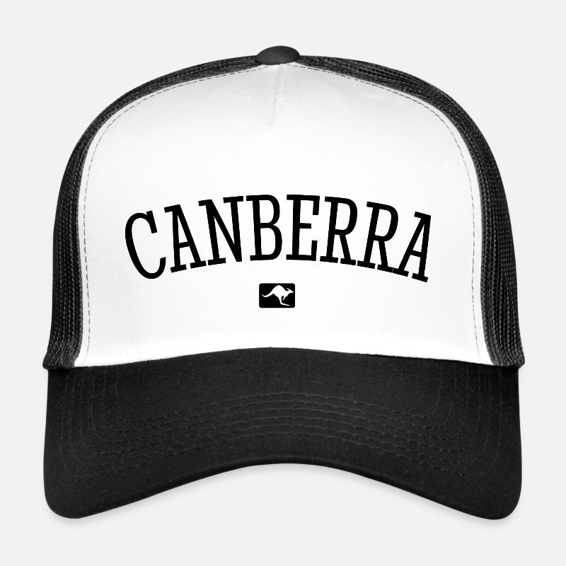 Canberra Australia Down Under Kangaroo Koala Trucker Cap