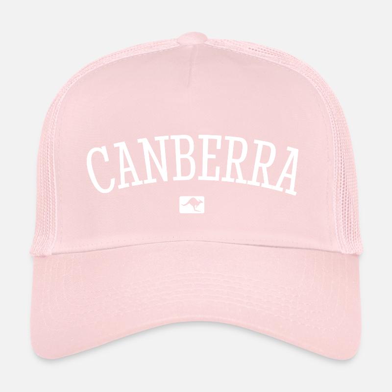 Canberra Australia Down Under Kangaroo Koala Trucker Cap