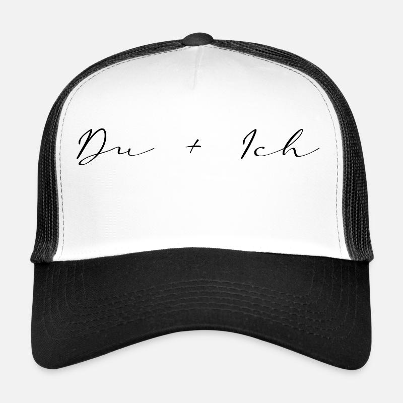 Du Ich - Trucker Cap - Weiß/Schwarz