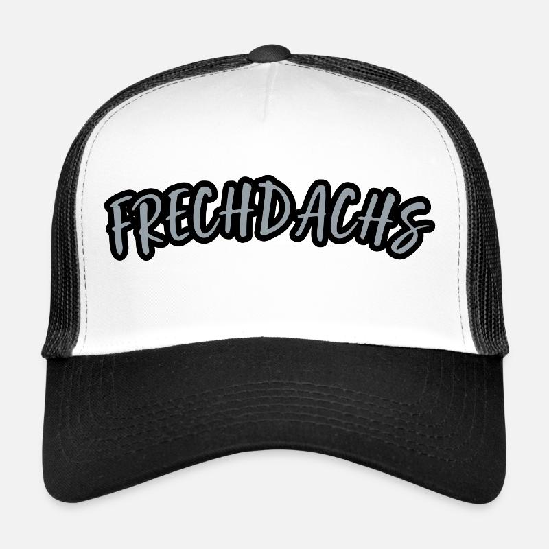 Frechdachs - Aufdruck - Trucker Cap - Weiß/Schwarz