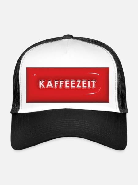Kaffeezeit - Trucker Cap - Weiß/Schwarz