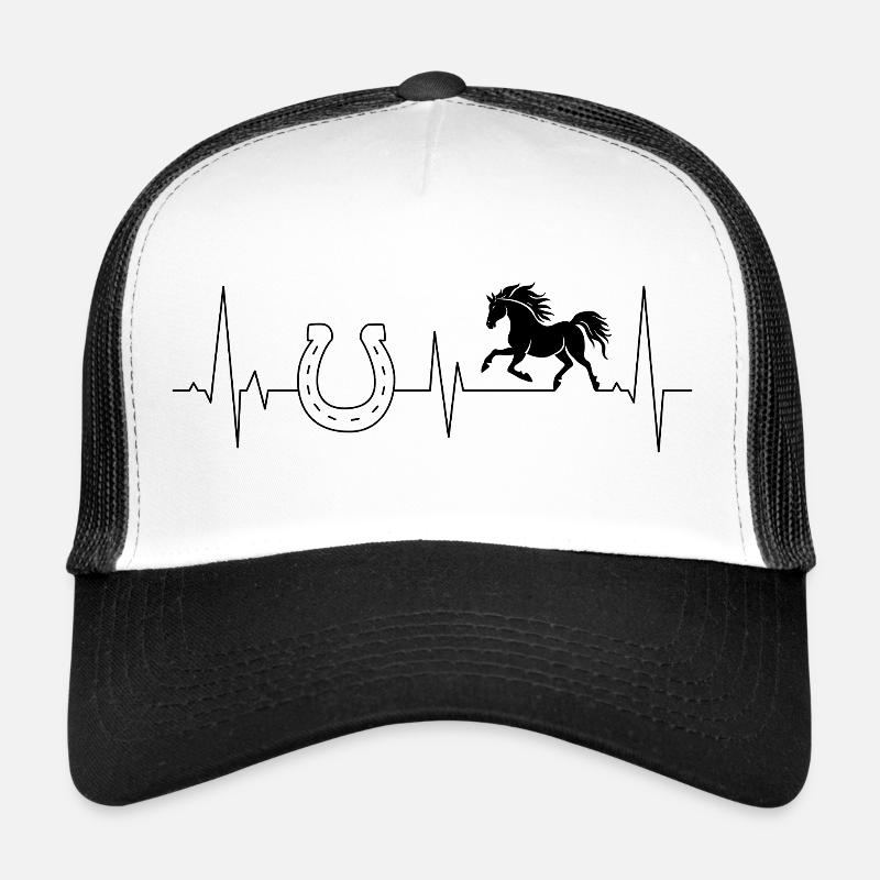 Jument avec fer à cheval Casquette trucker 