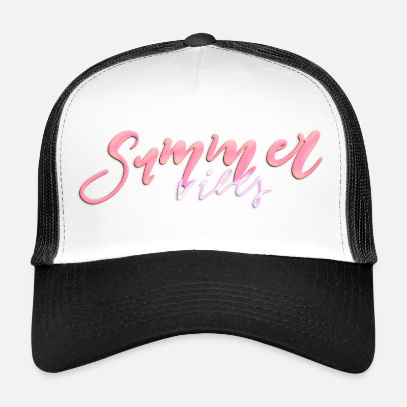 Summer Vibes – Neon Handlettering Trucker Cap