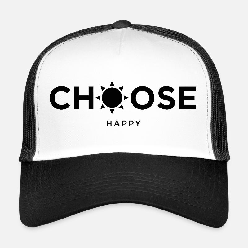 Celestial Sunburst Inspirational Design - Trucker Cap - white/black