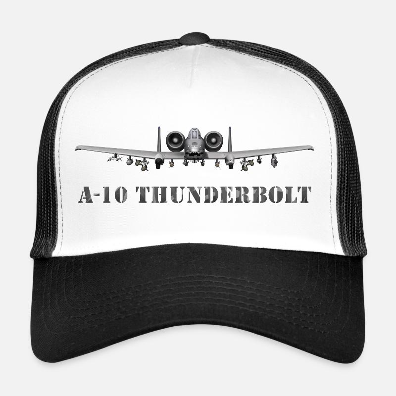 A-10 Thunderbolt Kampfflugzeug Design Trucker Cap