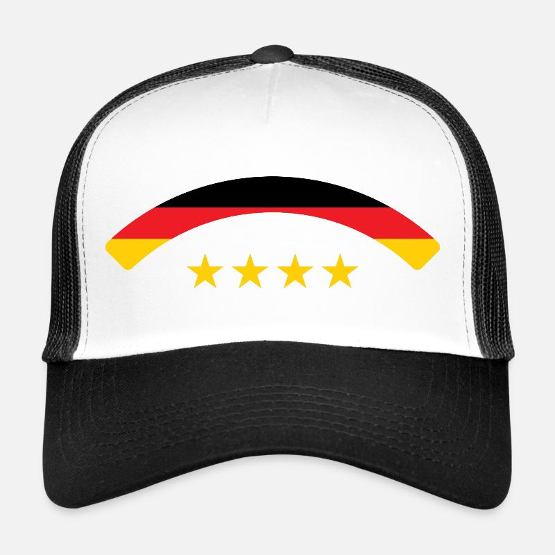 German Flag - Germany - Trucker Cap - white/black