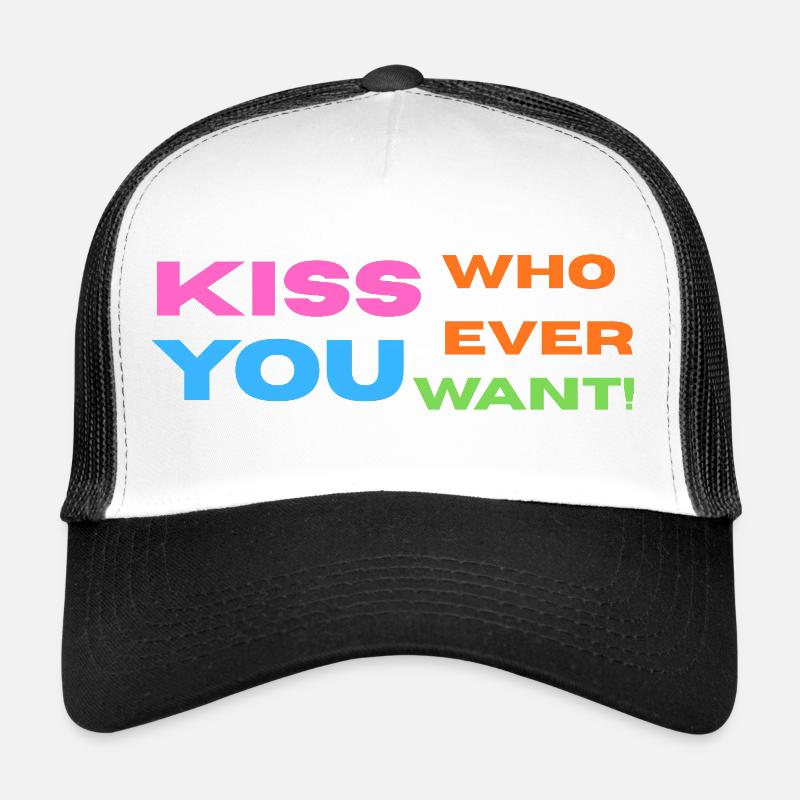 Pride / CSD / LGBTQ+ Design "Kiss" Trucker Cap