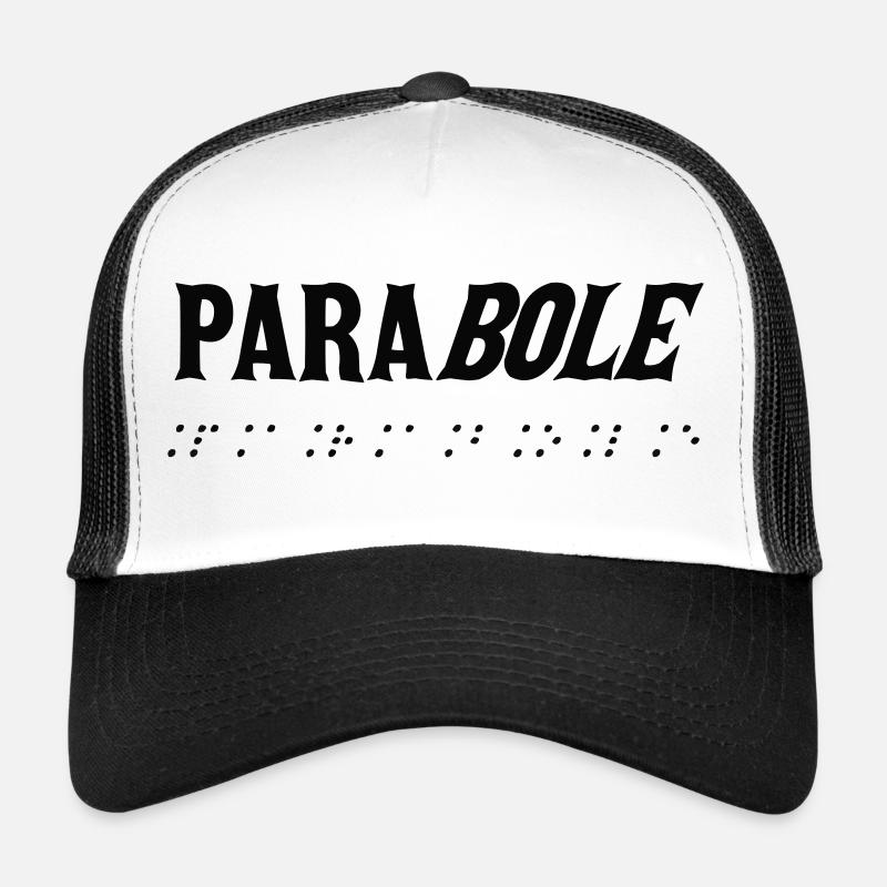 Schwarzer Braille-Tippfehler Trucker Cap