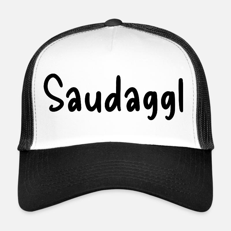 Saudaggl - Trucker Cap - Weiß/Schwarz