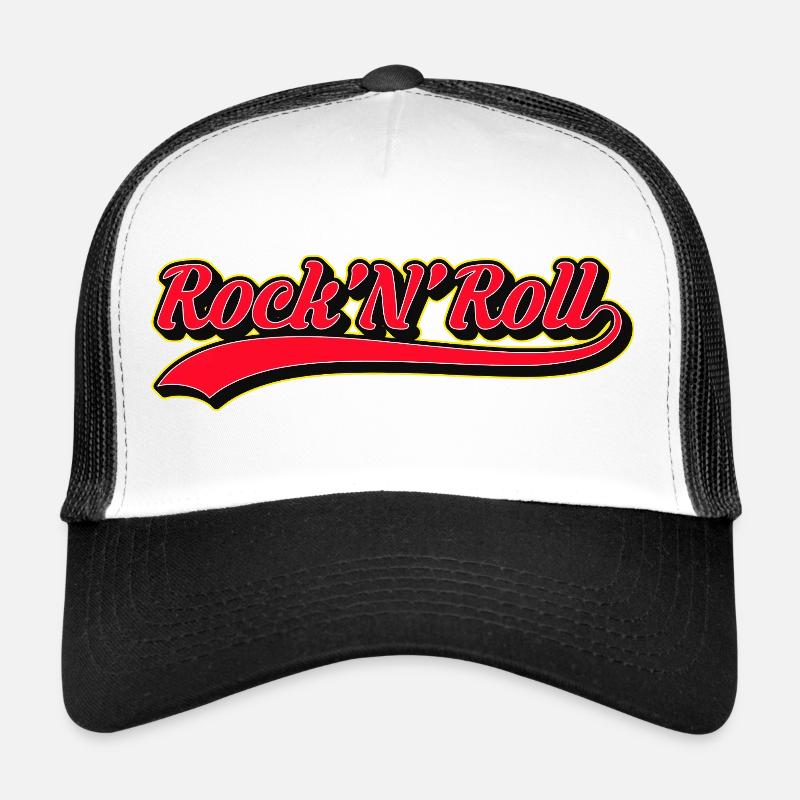 Logo rétro Rock 'N' Roll Casquette trucker 