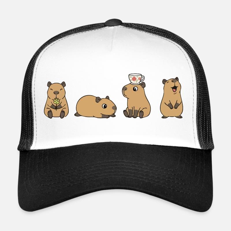 Capybara Tea Time Quartet Trucker Cap