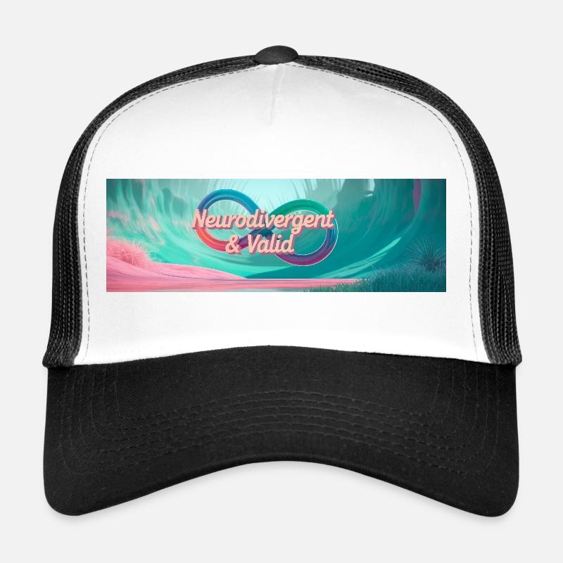 Neurodivergent & Valid Casquette trucker 