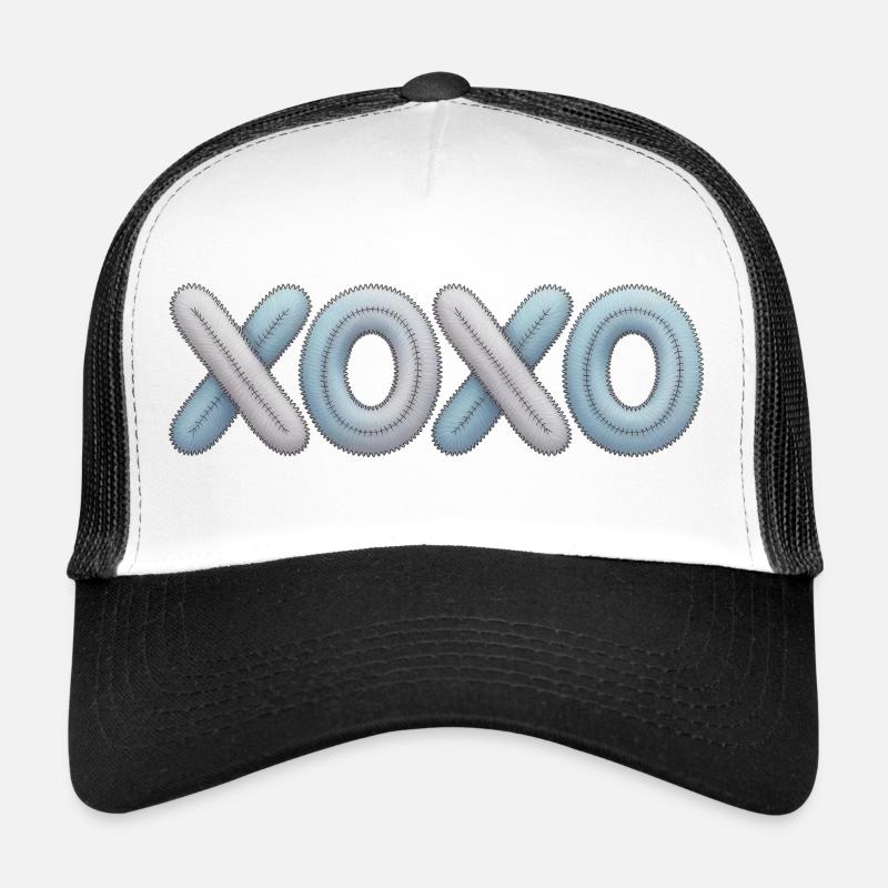 XOXO Patchwork Stickerei Trucker Cap